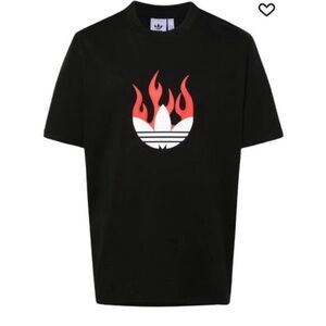 adidas Flames cotton T-shirt
